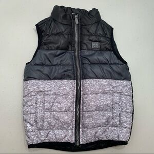 Calvin Klein Jeans Puffer Vest Child 2T Black Gray Full zip